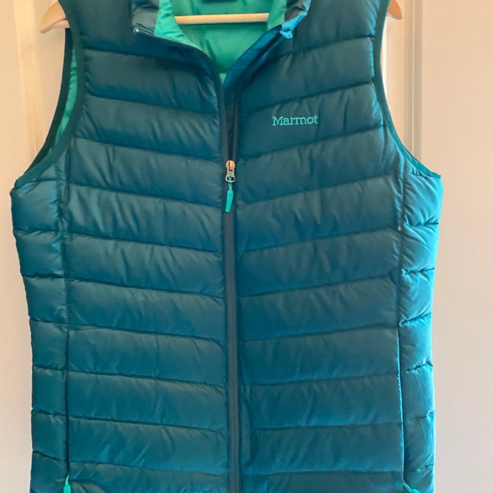 Green Large Marmot 700 fill Vest